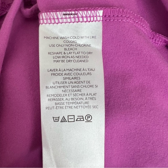 NWT Anthropologie Maeve Flutter Sleeve Ruched Crop Top Magenta - Picture 8 of 9